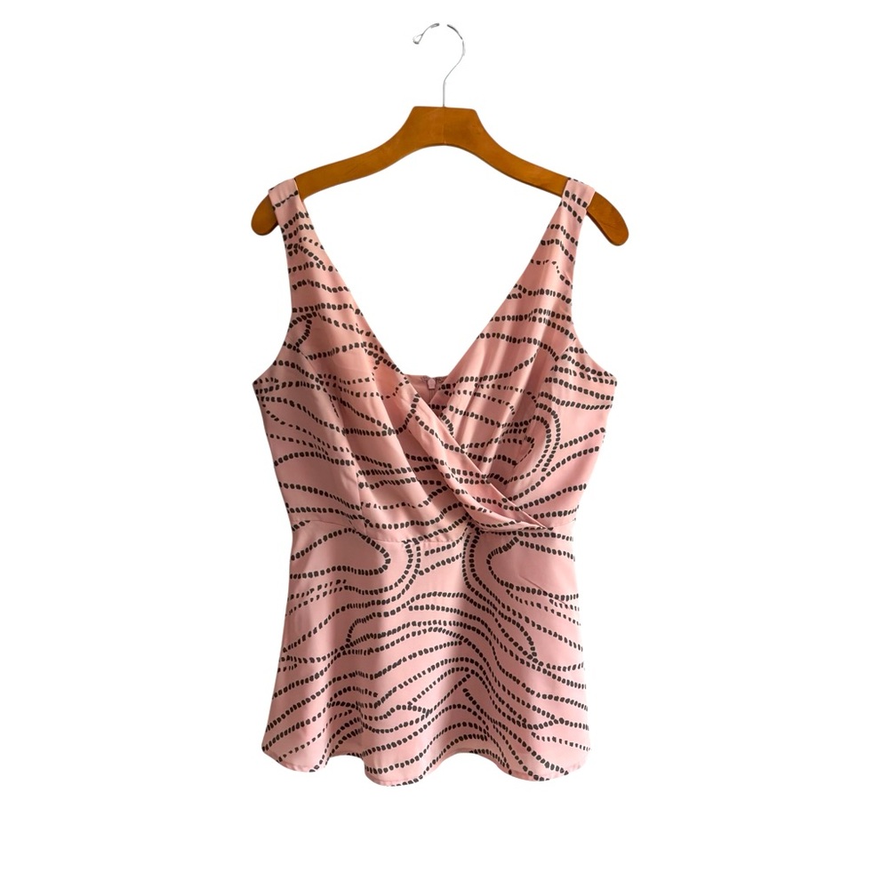 CABI #273 Sofia Pink Dot Print Cami Top 8